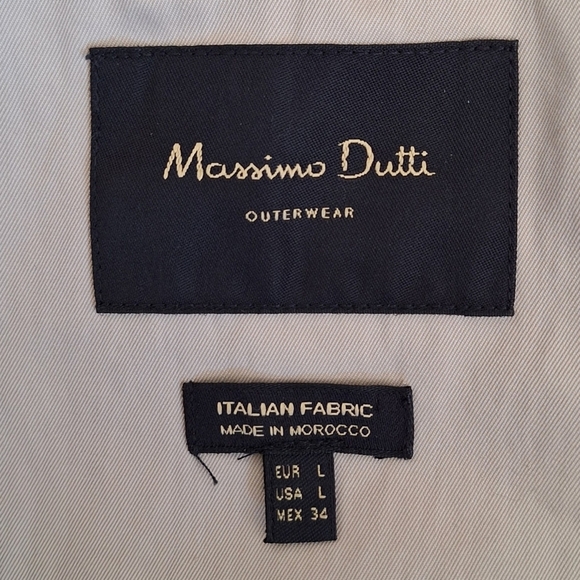 Massimo Dutti Bow Detail Open Trench Coat A-Line Luxury Old Money Classic Preppy - Picture 6 of 10